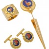 Giusy Moretti, Cufflinks and Ring with a murrina, 2007 - Broach, 1998