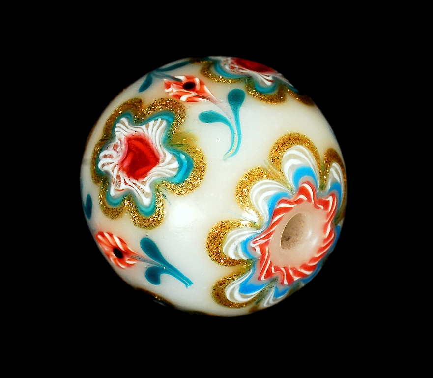Perle di vetro a lume, XIX secolo