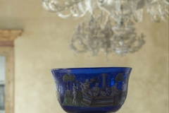 Coppa Barovier esposta nel  Salone al primo piano, Museo del Vetro